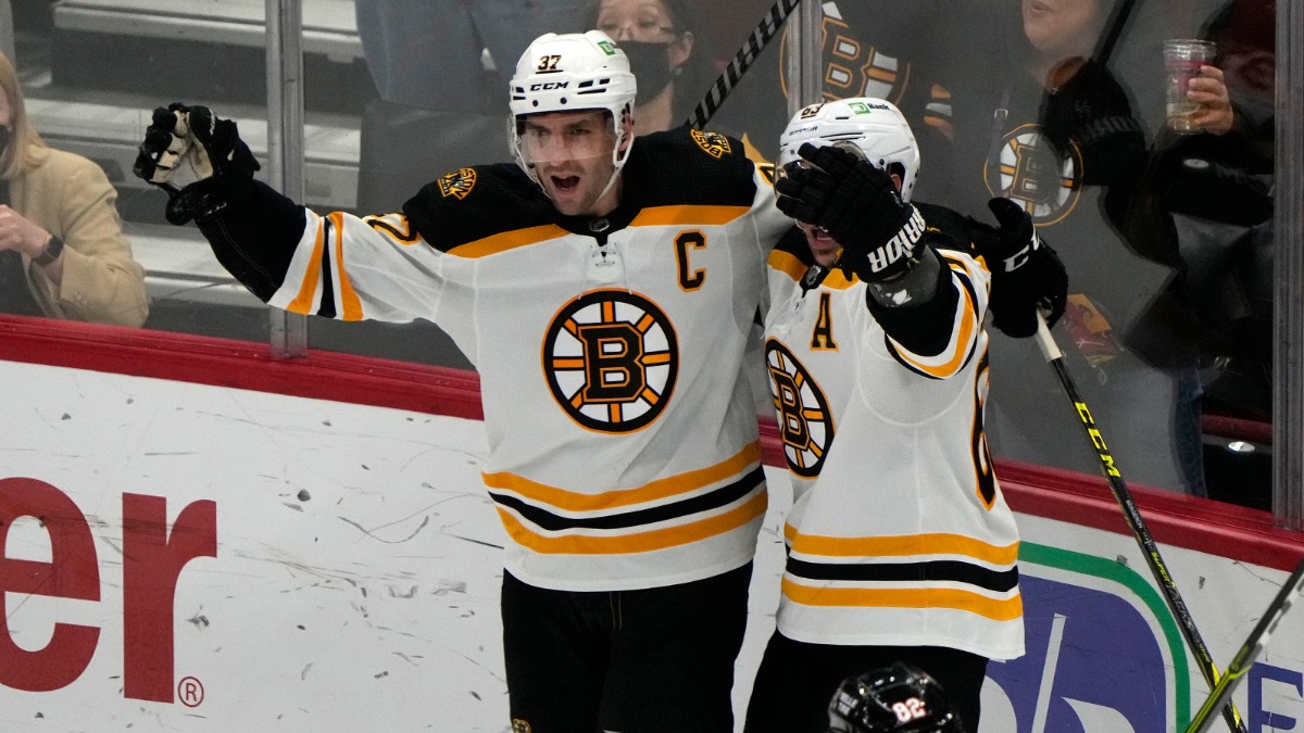 Boston Bruins forward Patrice Bergeron