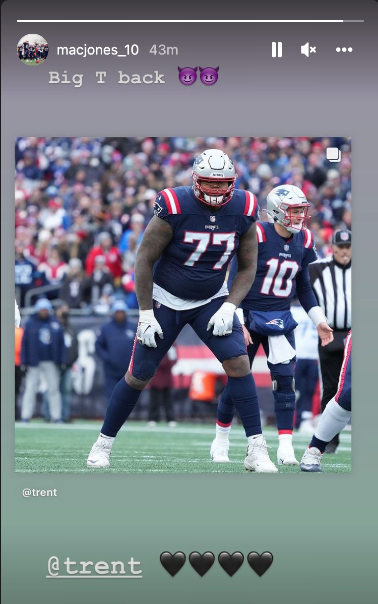 New England Patriots quarterback Mac Jones