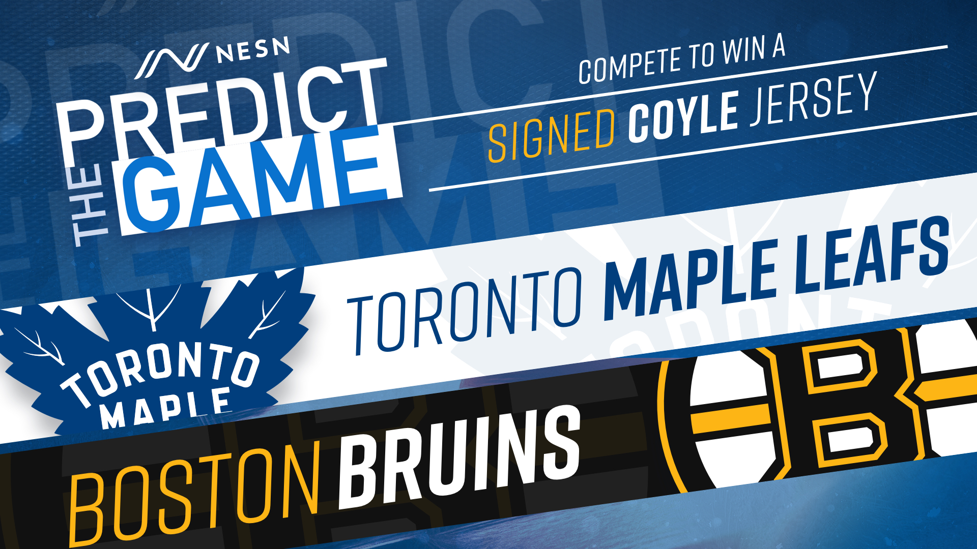 Maple Leafs-Bruins "Predict The Game"