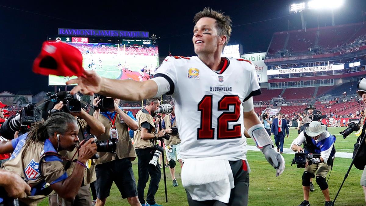 Former Tampa Bay Buccaneers quarterback Tom Brady