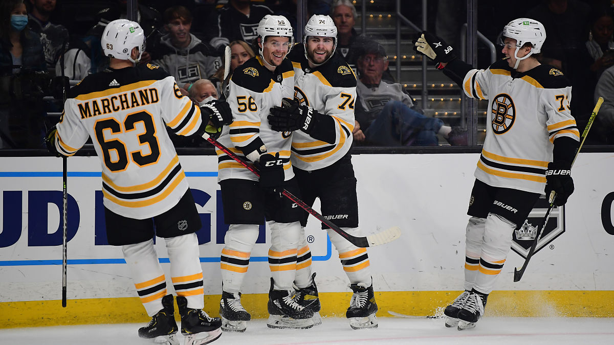 Boston Bruins winger Jake DeBrusk