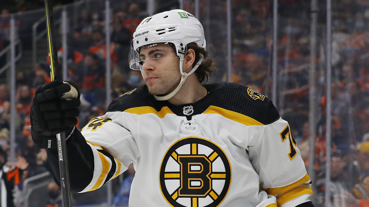 Boston Bruins forward Jake DeBrusk