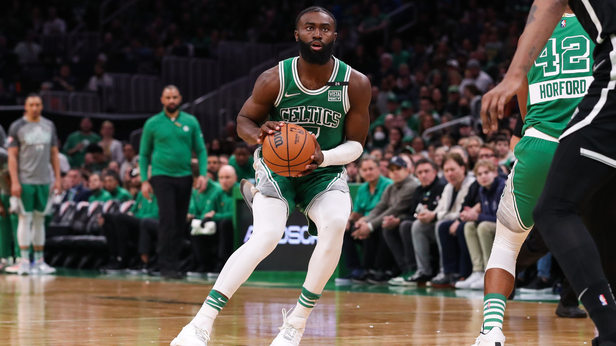 Boston Celtics guard Jaylen Brown