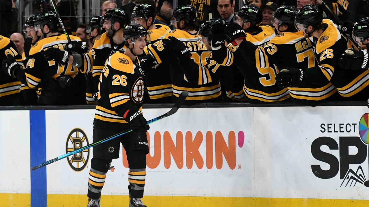 Boston Bruins forward Marc McLaughlin