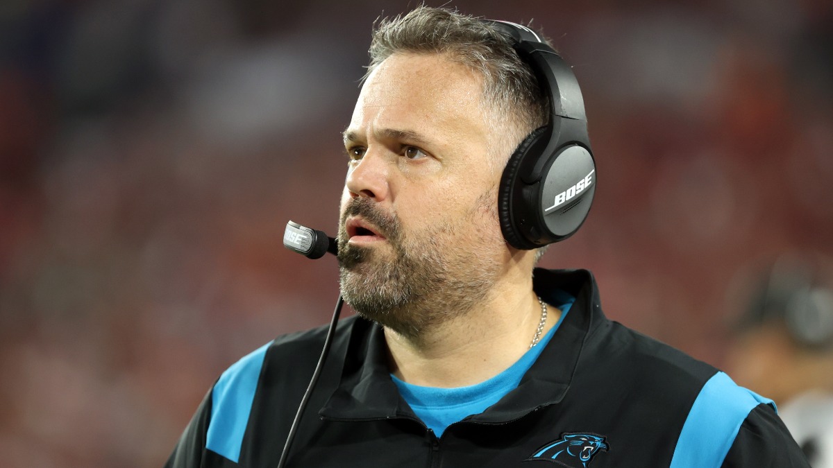 Carolina Panthers head coach Matt Rhule