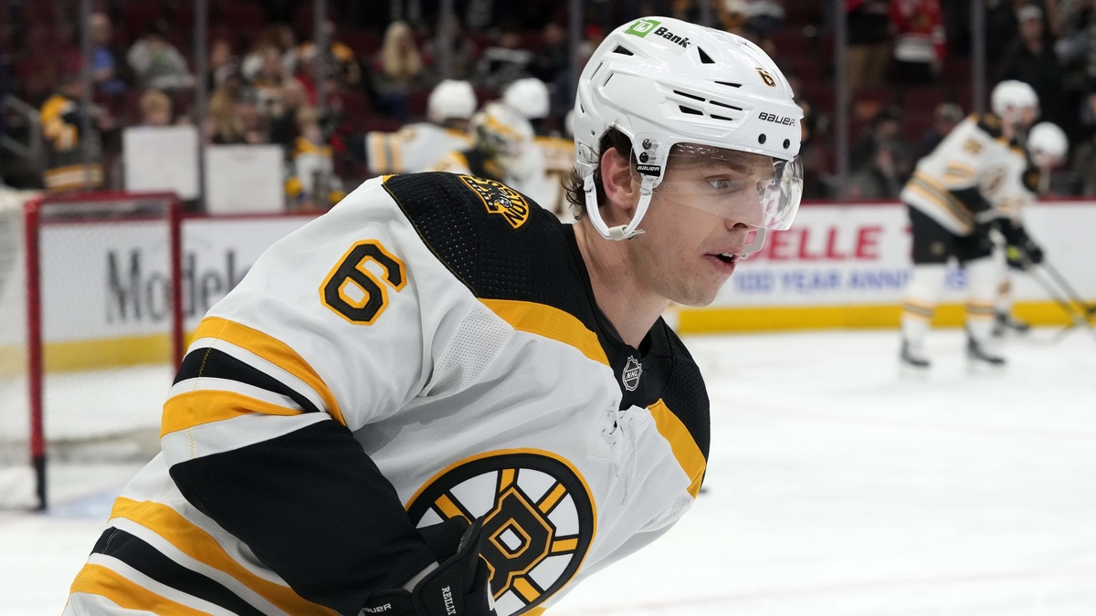 Boston Bruins defenseman Mike Reilly
