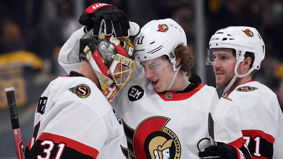 Ottawa Senators forward Adam Gaudette