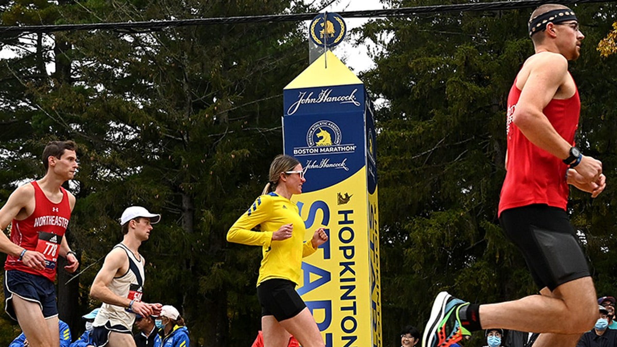 Boston Marathon runners