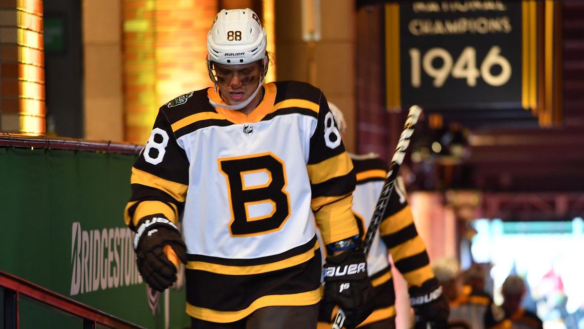 Boston Bruins forward David Pastrnak