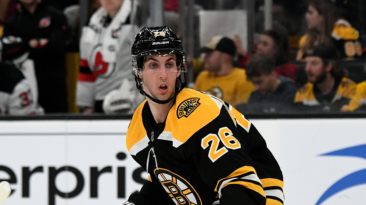 Boston Bruins forward Marc McLaughlin