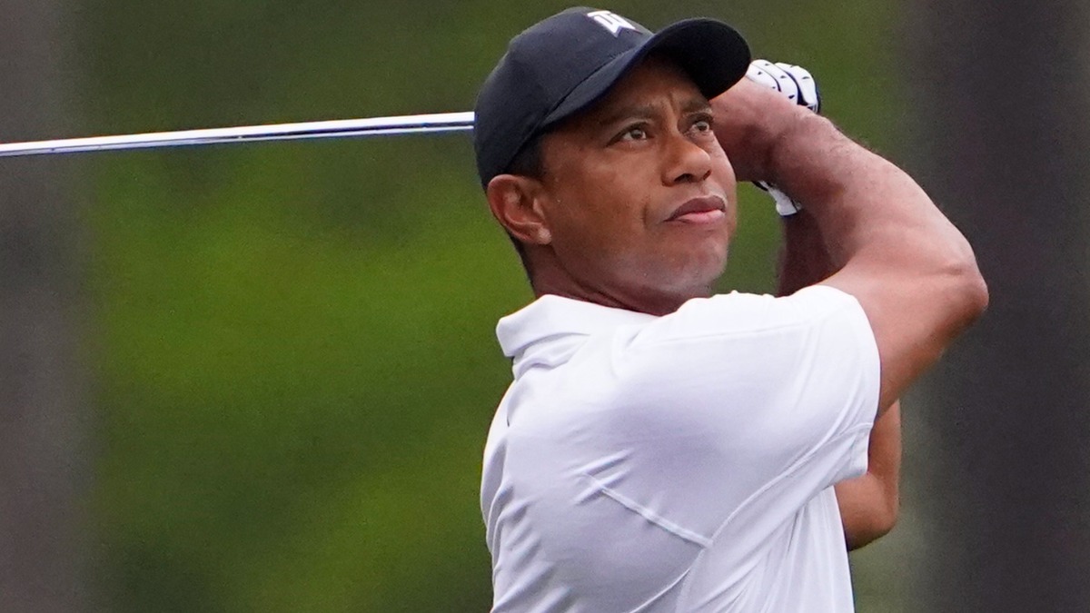 Professional golfer Tiger Woods