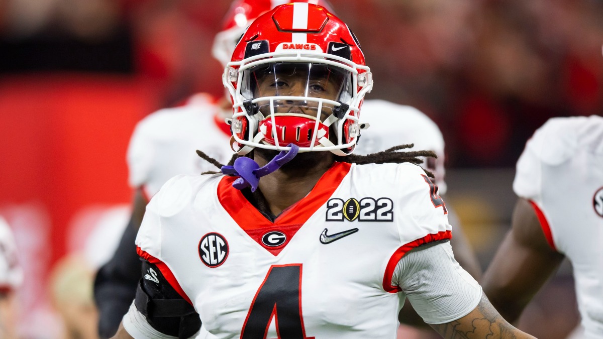 Georgia running back James Cook
