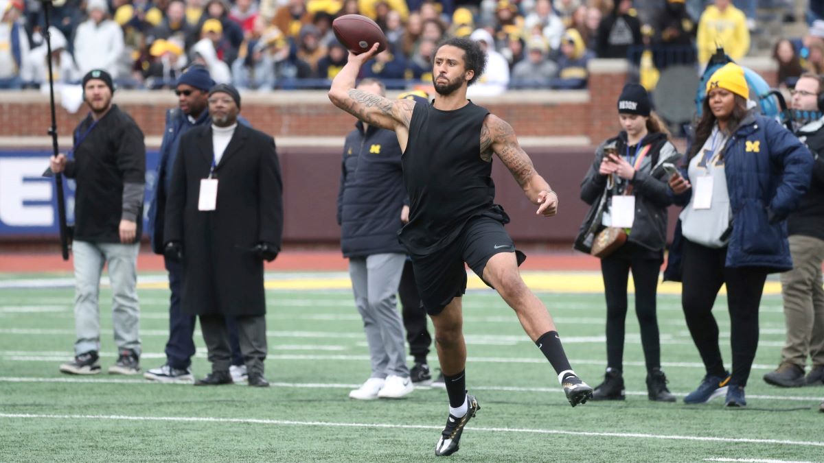 Former San Francisco 49ers quarterback Colin Kaepernick