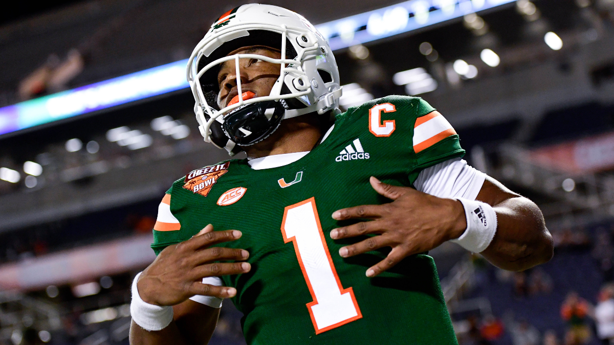 Miami Hurricanes quarterback D'Eriq King