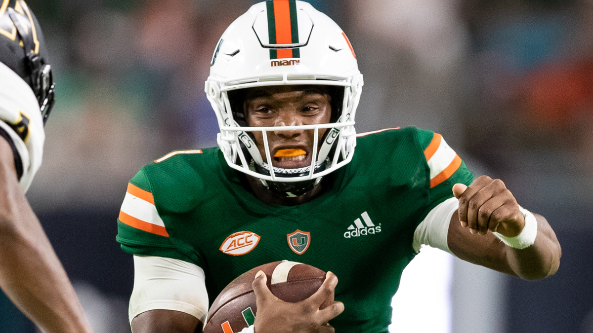 Miami Hurricanes quarterback D'Eriq King