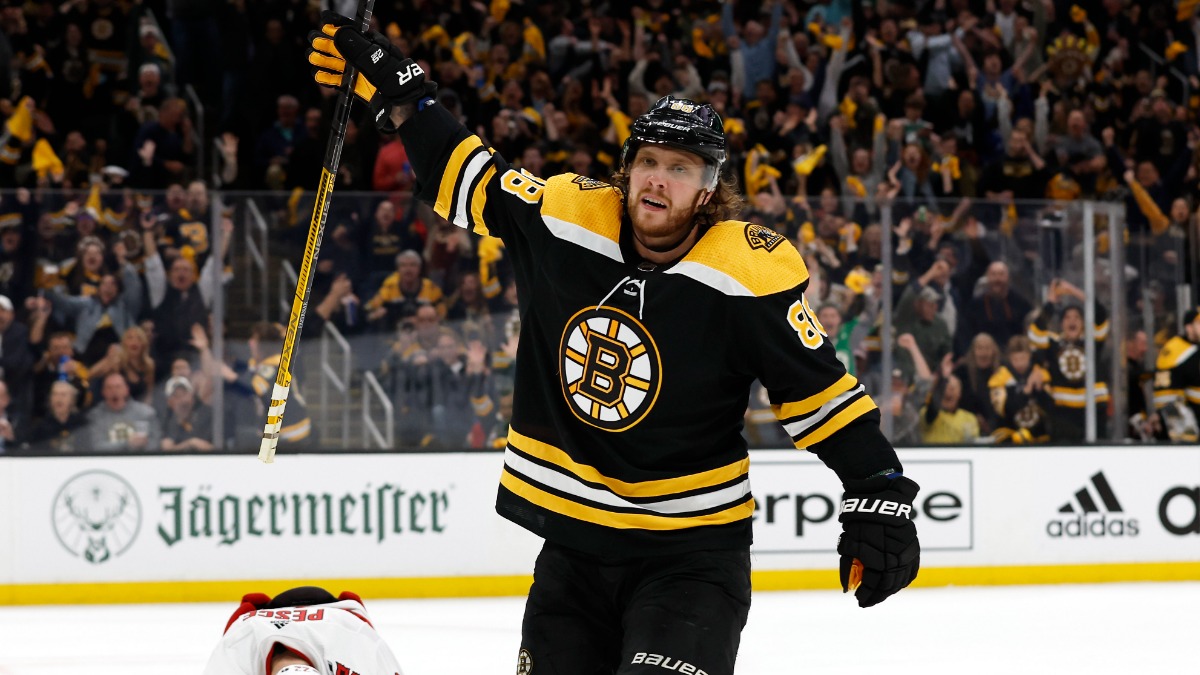 Boston Bruins right wing David Pastrnak