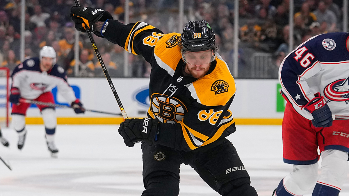 Boston Bruins forward David Pastrnak