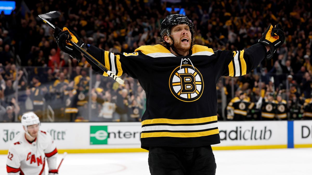 Boston Bruins forward David Pastrnak