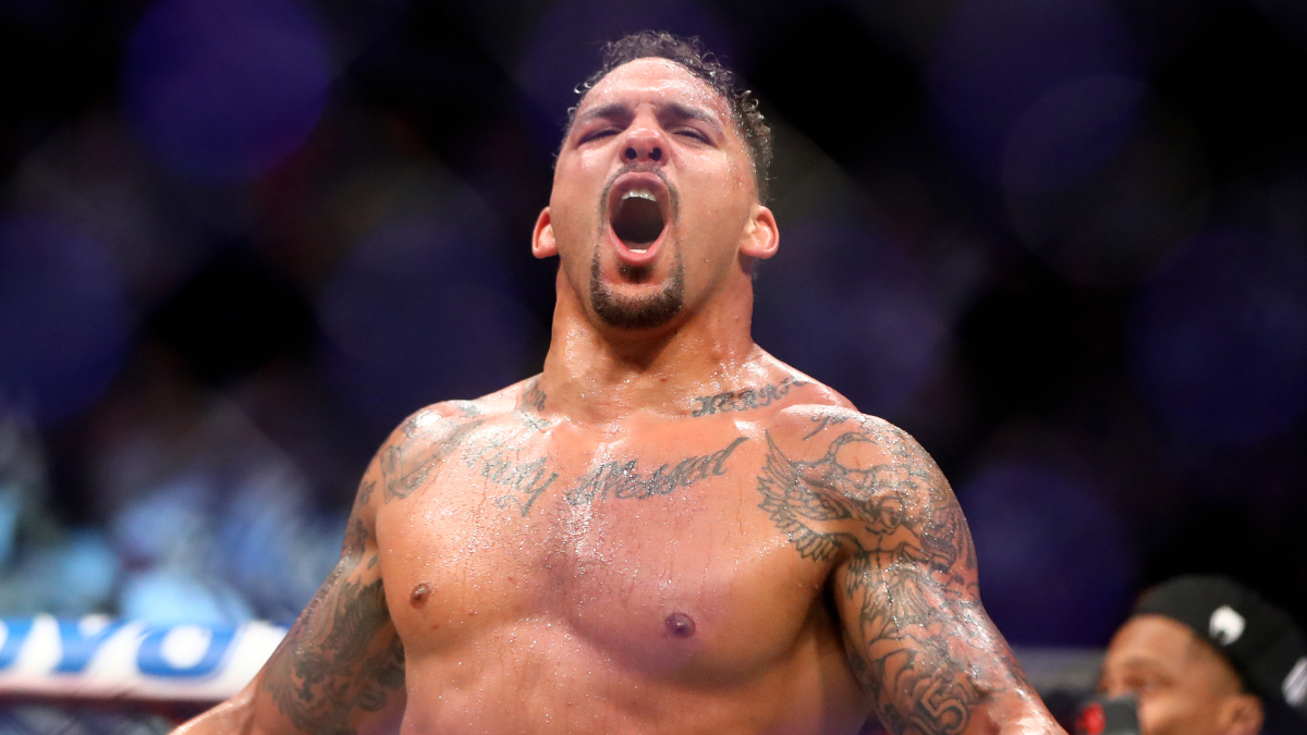 UFC Middleweight Erky Anders celebrates after a win