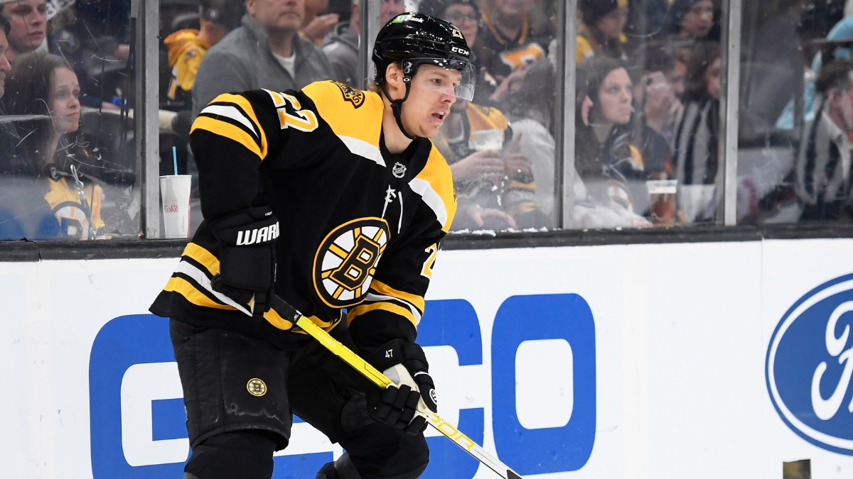 Boston Bruins defenseman Hampus Lindholm