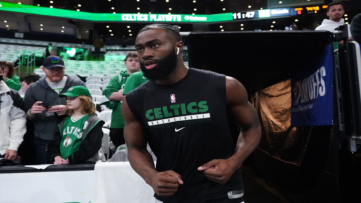 Boston Celtics forward Jaylen Brown