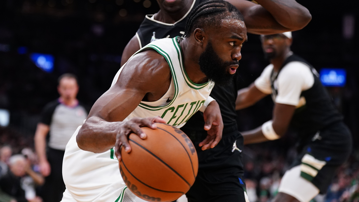 Boston Celtics forward Jaylen Brown