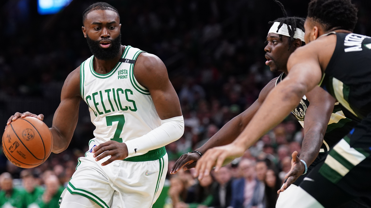 Boston Celtics forward Jaylen Brown