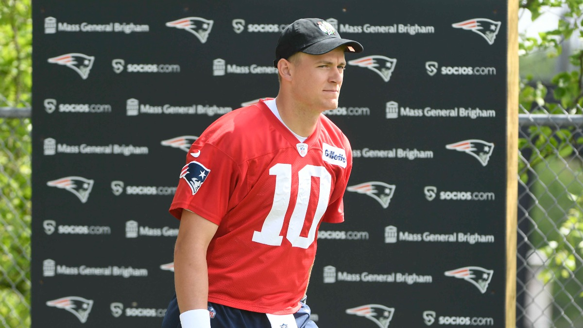 New England Patriots quarterback Mac Jones