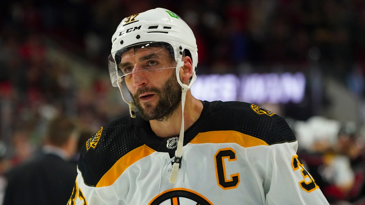 Boston Bruins captain Patrice Bergeron