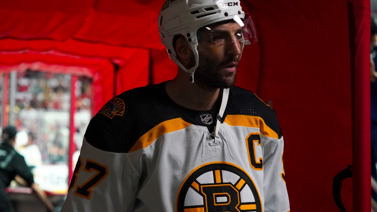 Boston Bruins forward Patrice Bergeron