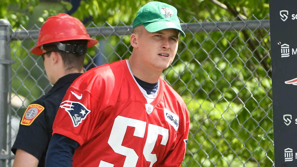 New England Patriots quarterback Bailey Zappe