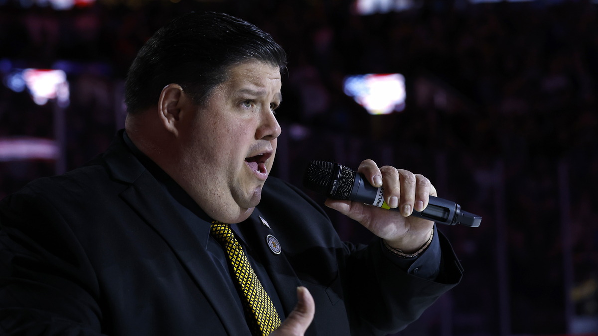 Boston Bruins National Anthem singer Todd Angilly