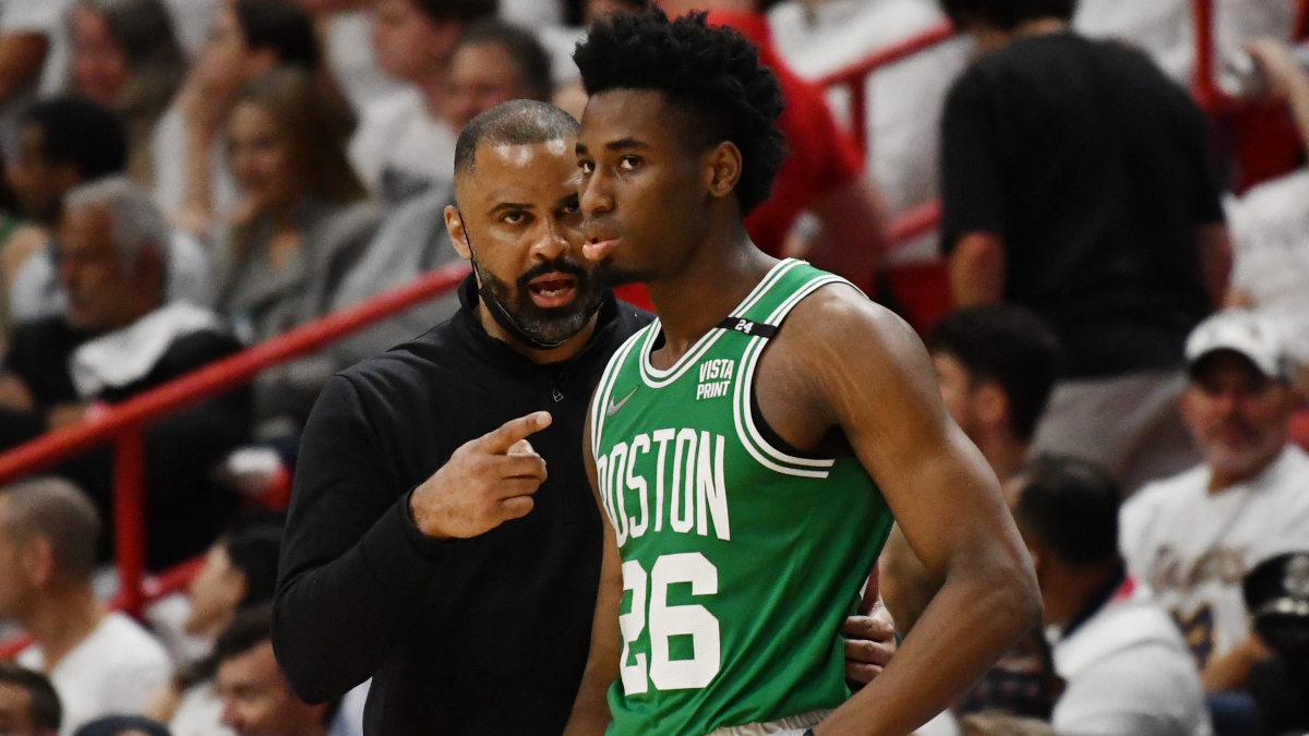 Boston Celtics guard Aaron Nesmith