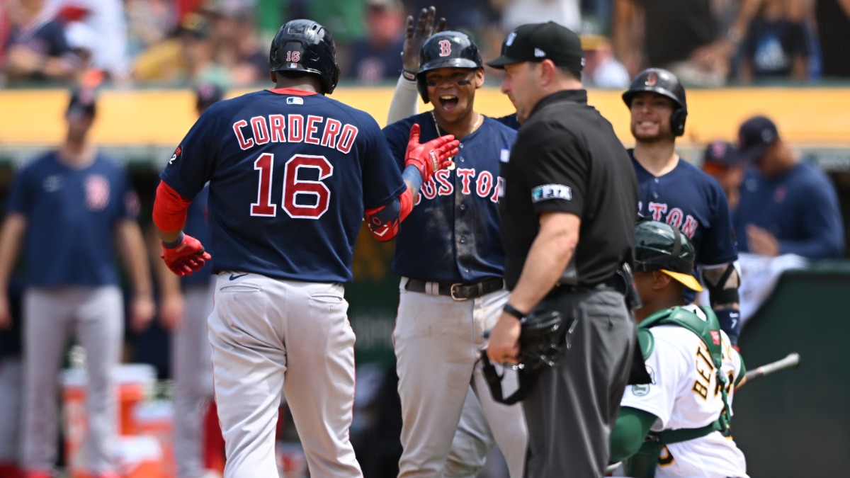 Boston Red Sox right fielder Franchy Cordero