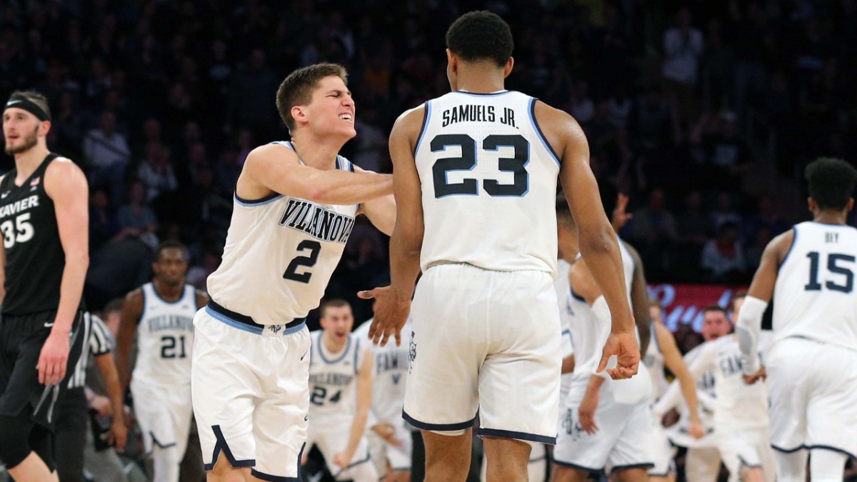 Villanova Wildcats guard Collin Gillespie, forward Jermaine Samuels