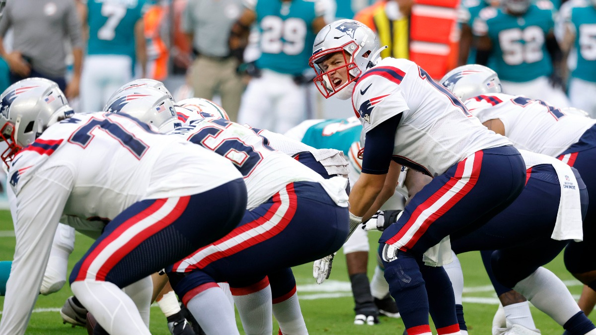 New England Patriots quarterback Mac Jones