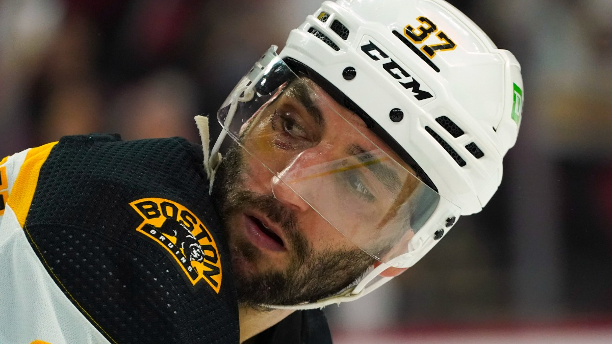 Boston Bruins captain Patrice Bergeron