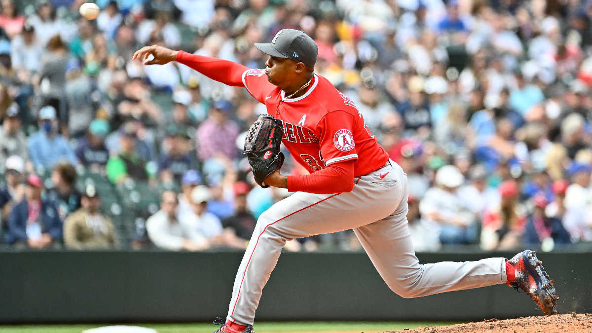 Los Angeles Angels pitcher Raisel Iglesias