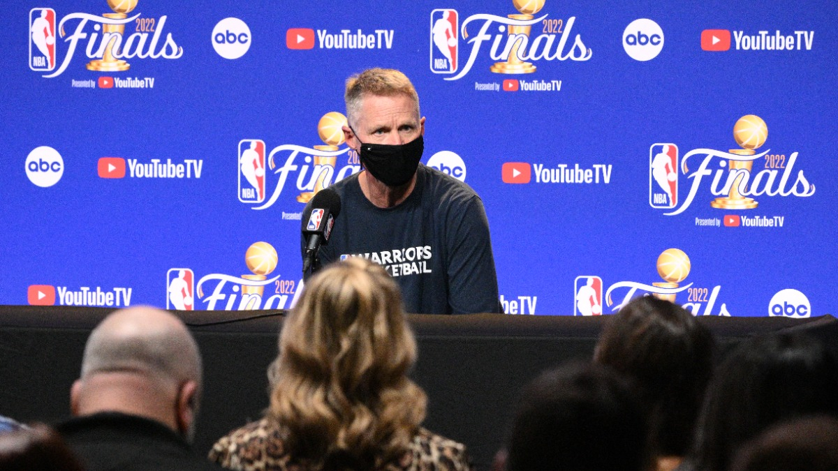 Golden State Warriors head coach Steve Kerr