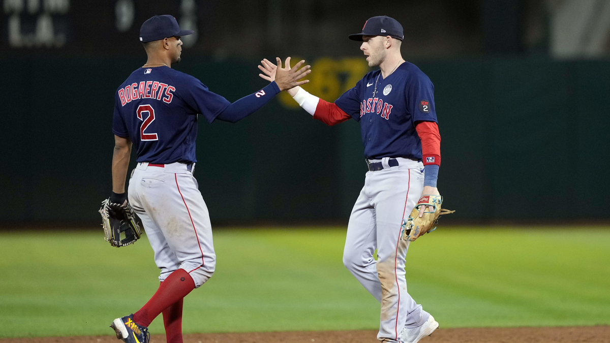 Boston Red Sox infielder Xander Bogaerts and Trevor Story