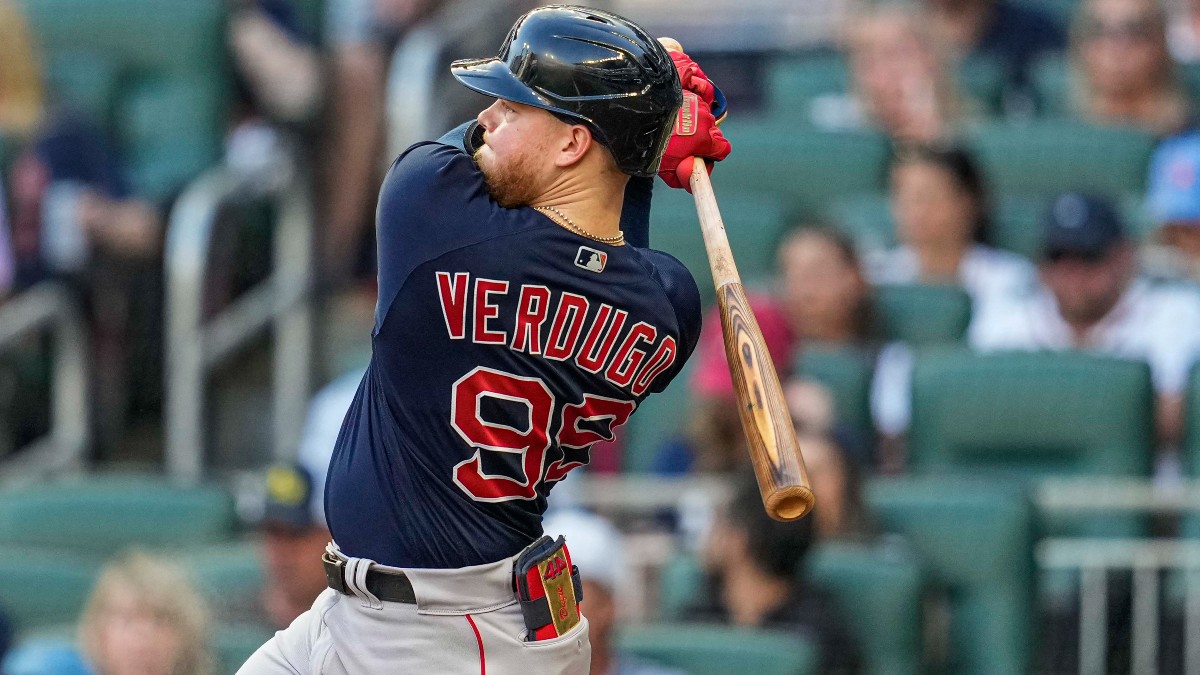 Boston Red Sox left fielder Alex Verdugo