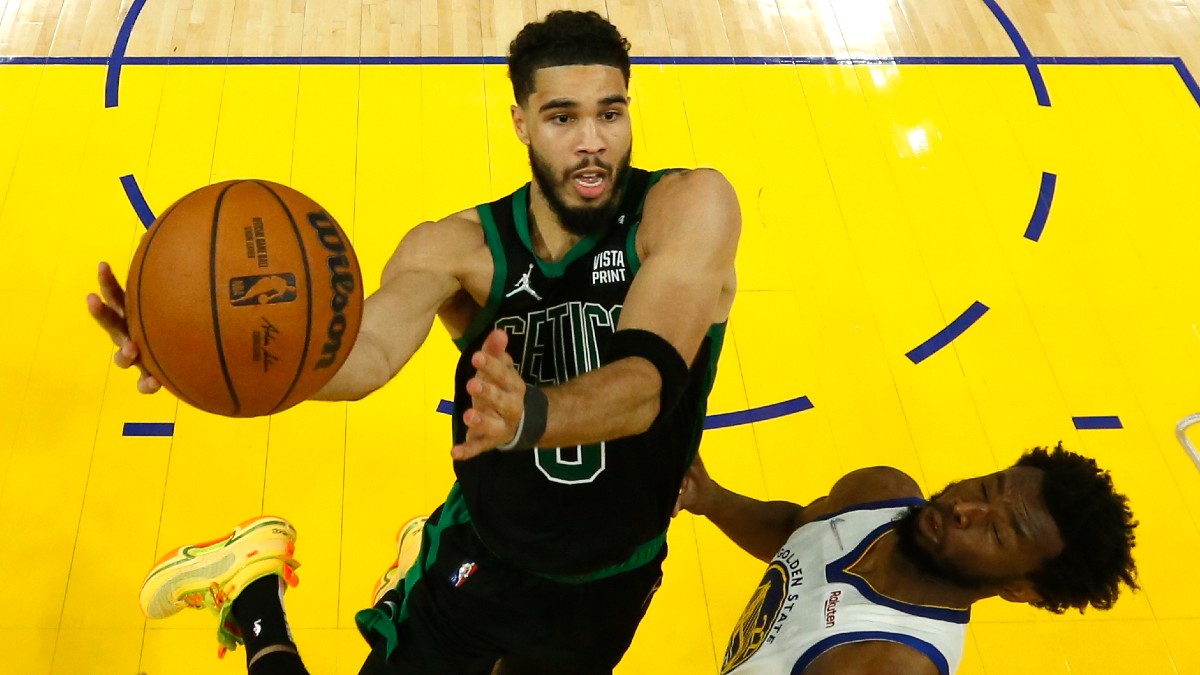 Boston Celtics forward Jayson Tatum, Golden State Warriors forward Andrew Wiggins