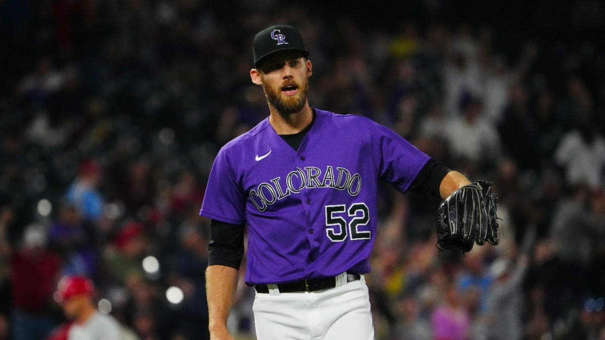Colorado Rockies pitcher Daniel Bard