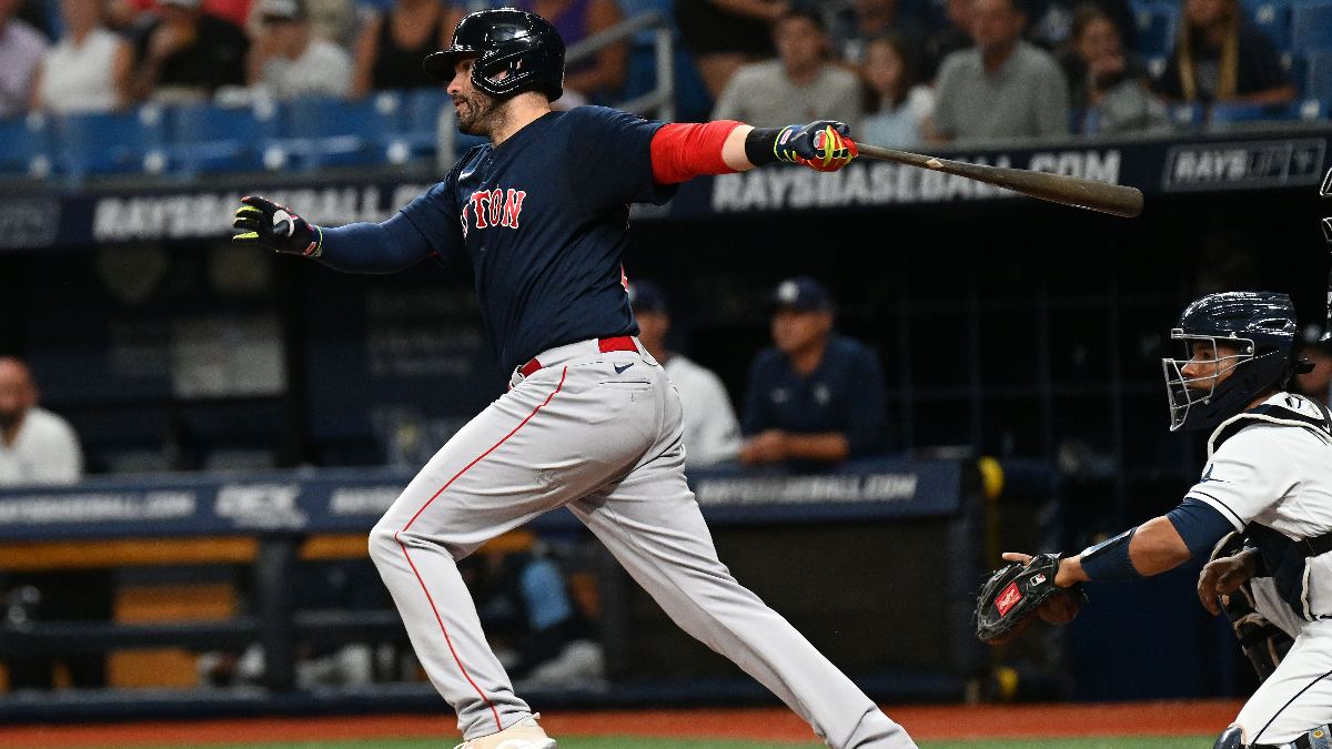 Boston Red Sox designated hitter J.D. Martinez
