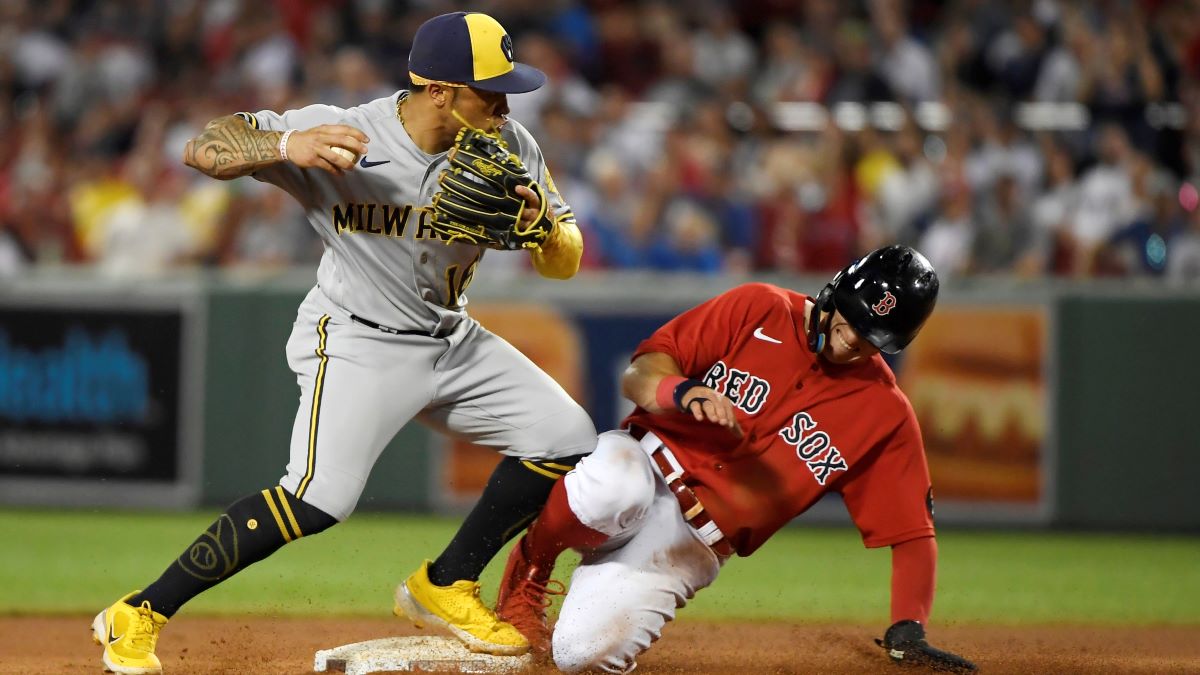 Boston Red Sox outfielder Jarren Duran and Milwaukee Brewers infielder Kolten Wong