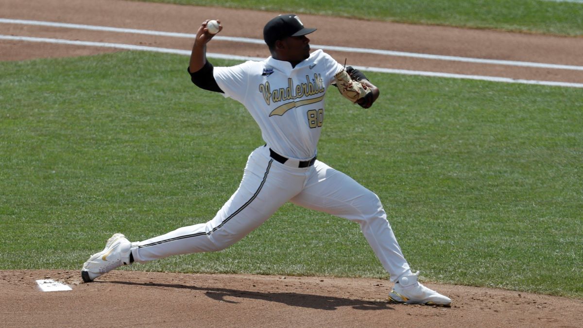 Former Vanderbilt pitcher Kumar Rocker