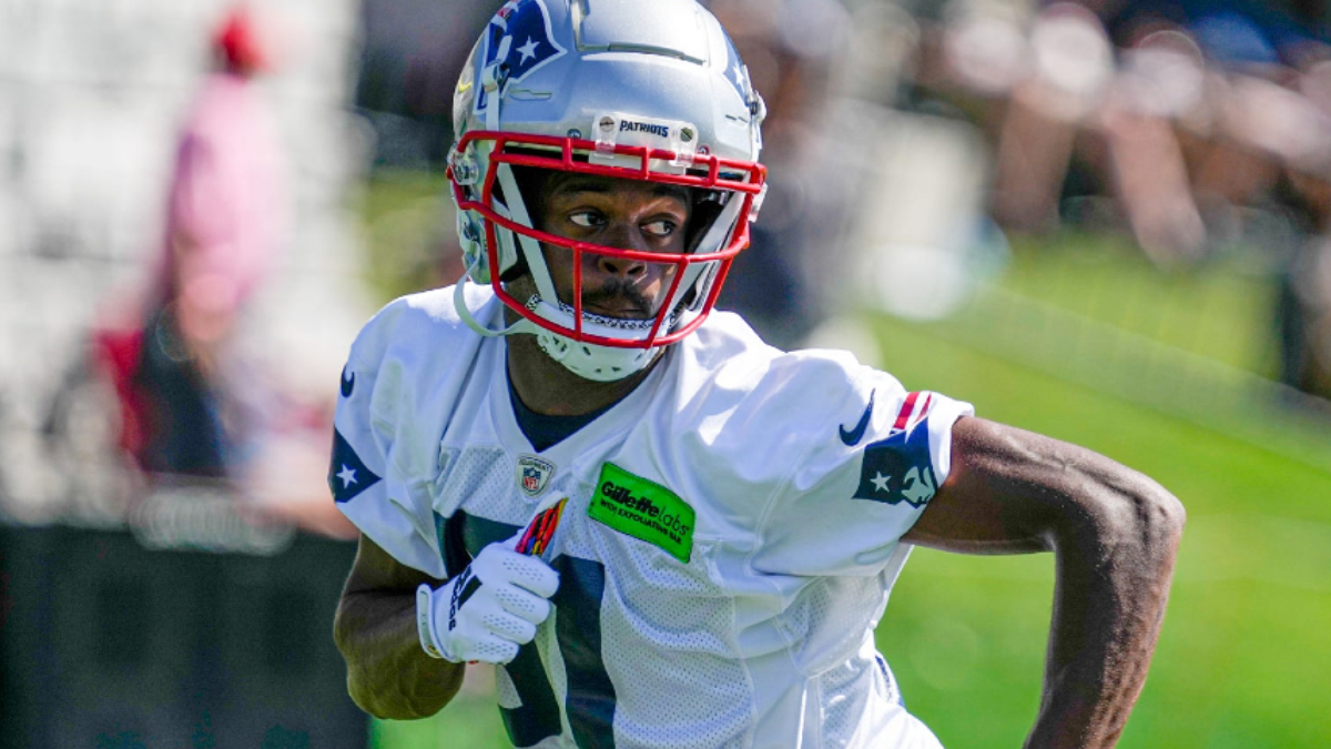 New England Patriots receiver Tyquan Thornton