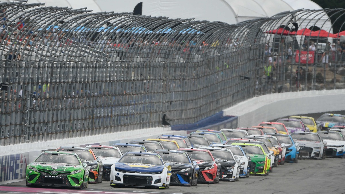 NASCAR drivers at New Hampshire Motor Speedway