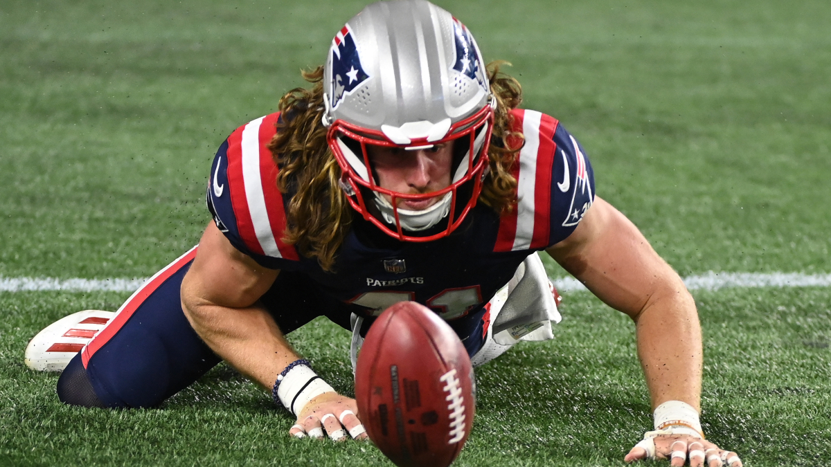 New England Patriots safety Brenden Schooler