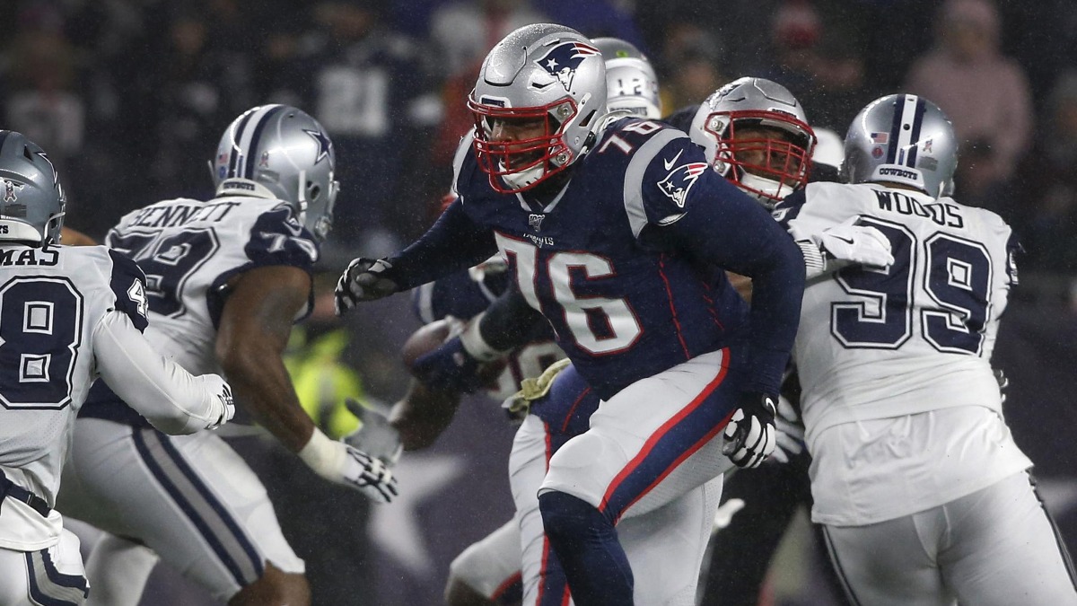 New England Patriots offensive tackle Isaiah Wynn